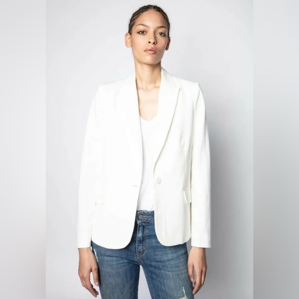 Zadig & Voltaire Victor Strass Amour Love Blazer - Size XS